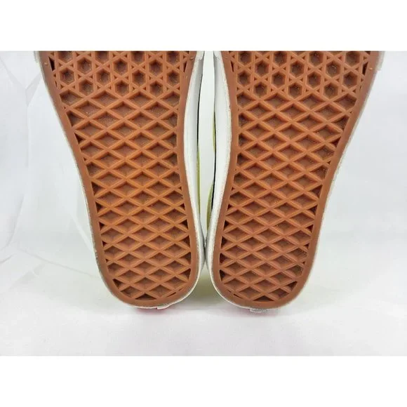 Vans Old Skool Shoes Sneakers Womens Size 6 Neon Highlighter Yellow White 508731 - Picture 11 of 12